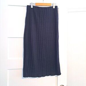 Midi skirt in knit fabric